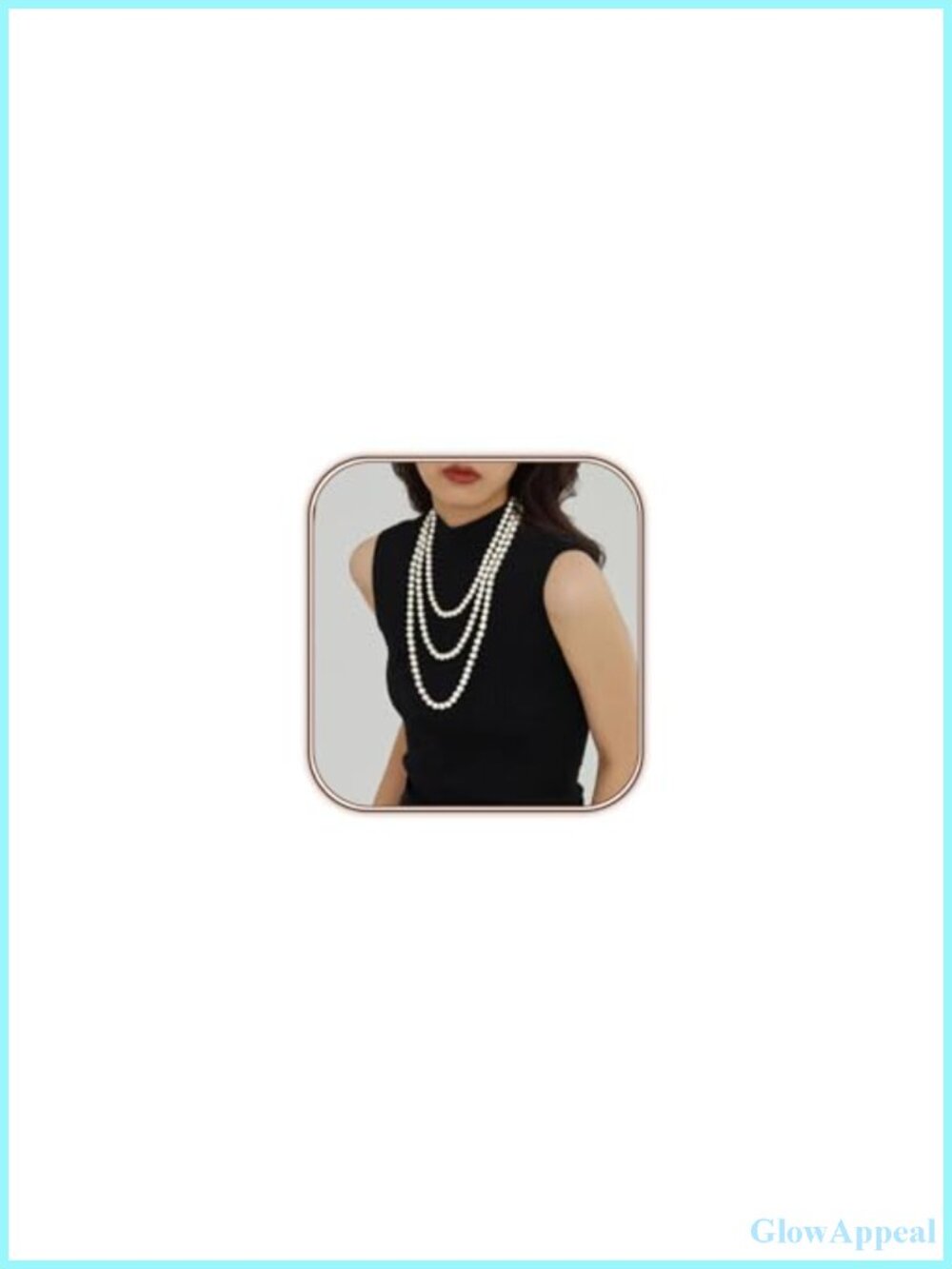 Long Pearl Strand Necklace 8mm Round Glass Pearls 70 Inch No Clasp Women Jewelry